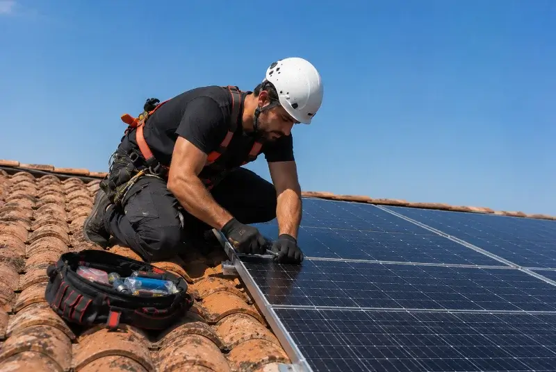 Maintenance et monitoring de panneaux solaires à Saint-Lon-les-Mines